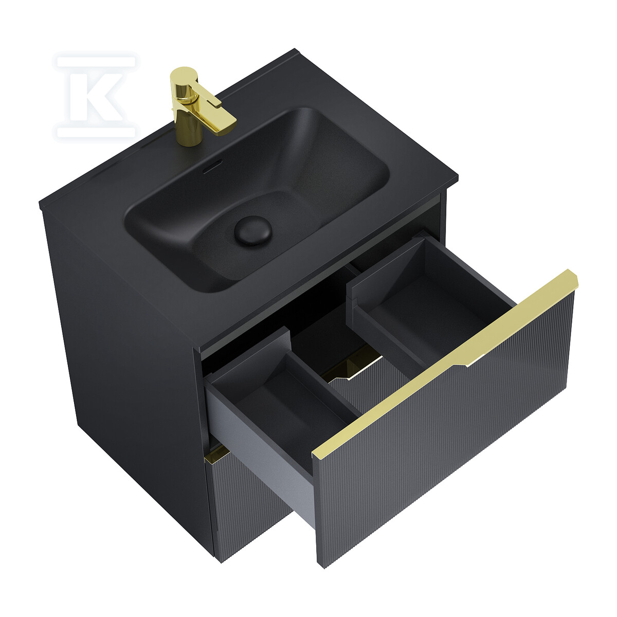Szafka SOHO 60 2s black matt pdw - RE010604047160