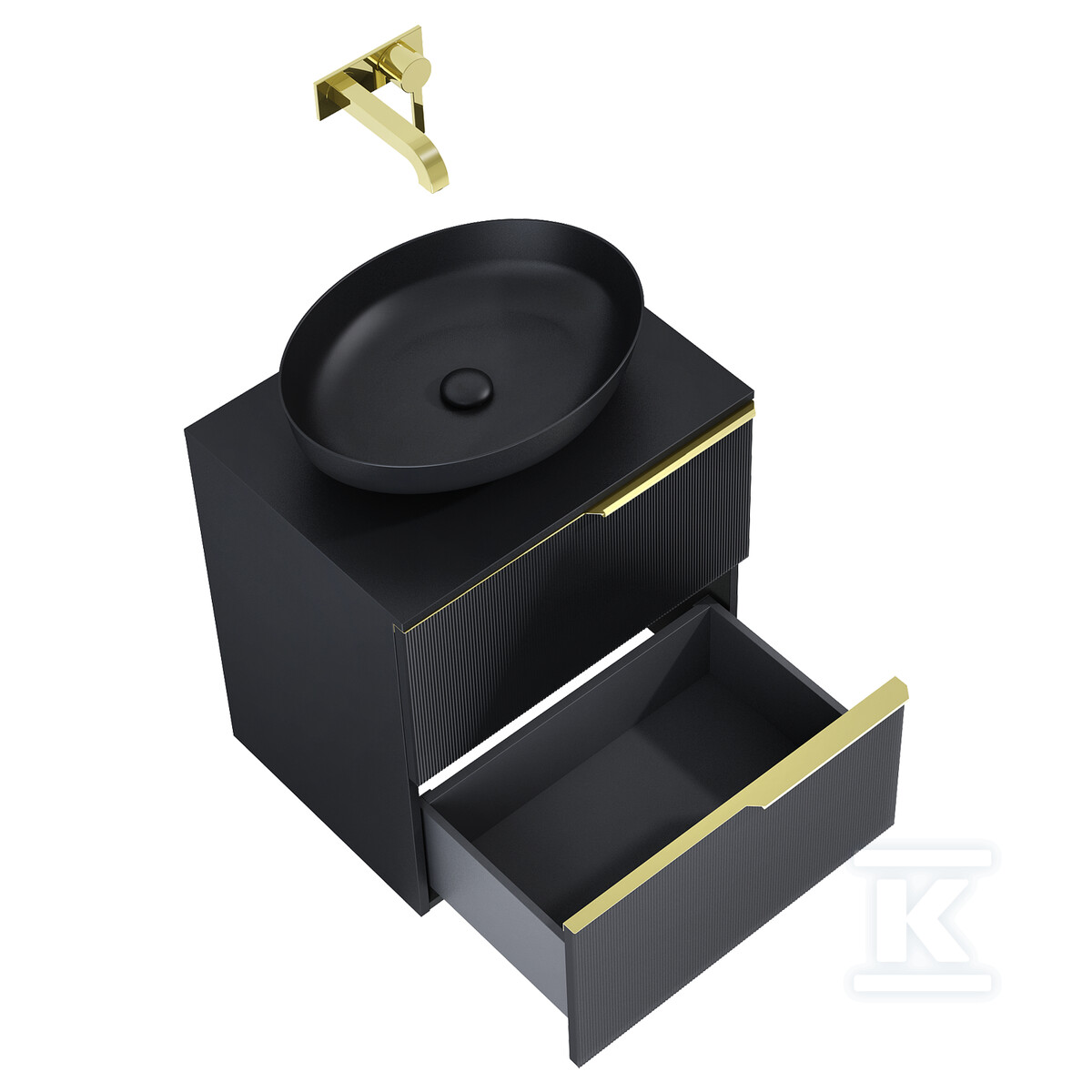 Szafka SOHO 60 2s black matt pdw - RE010604047160