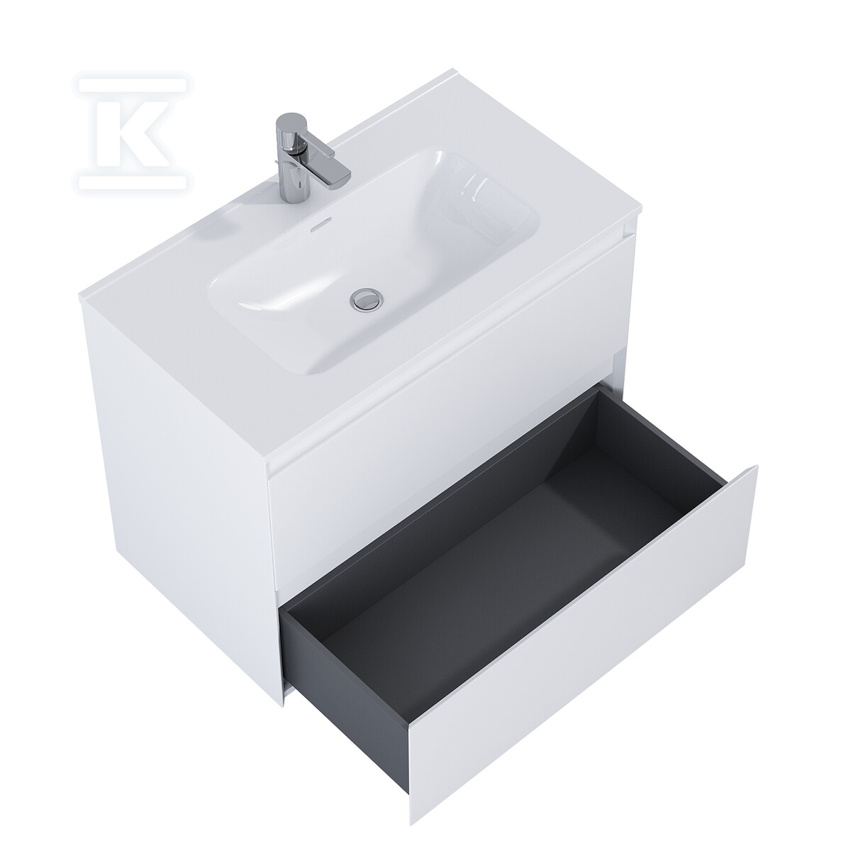 Szafka SPLIT 80 2s white matt pdw - RE010800055290