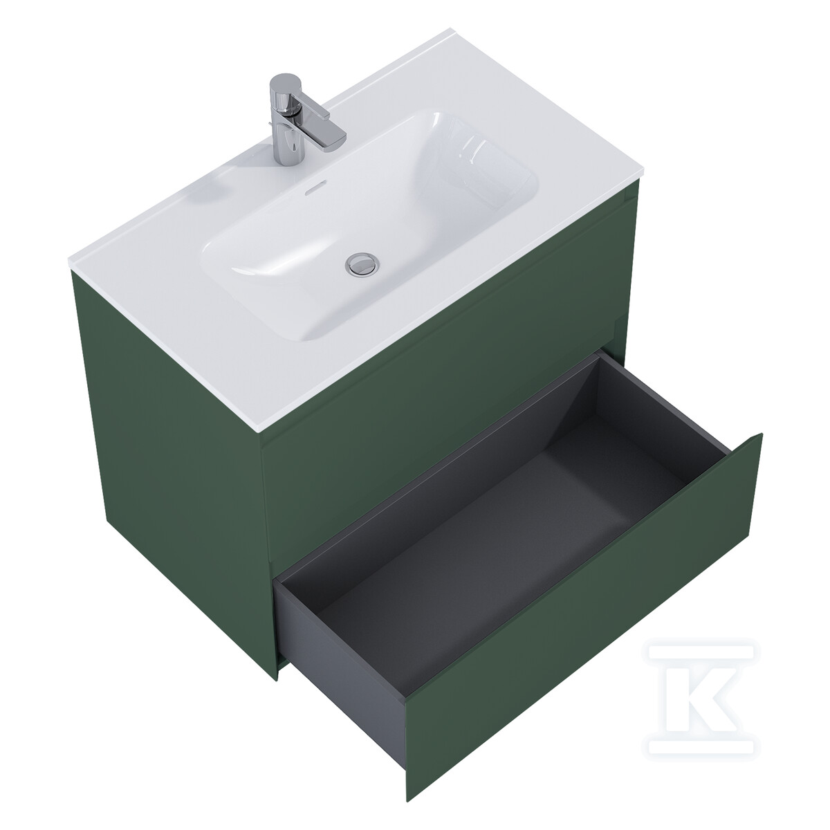 Szafka SPLIT 80 2s forest green matt - RE010800057010