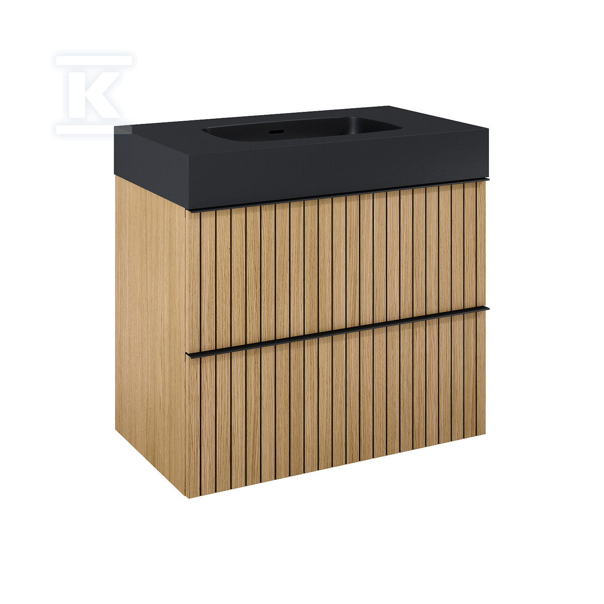 Szafka ASAMI 80 2s dąb naturalny fornir - RE010800156690