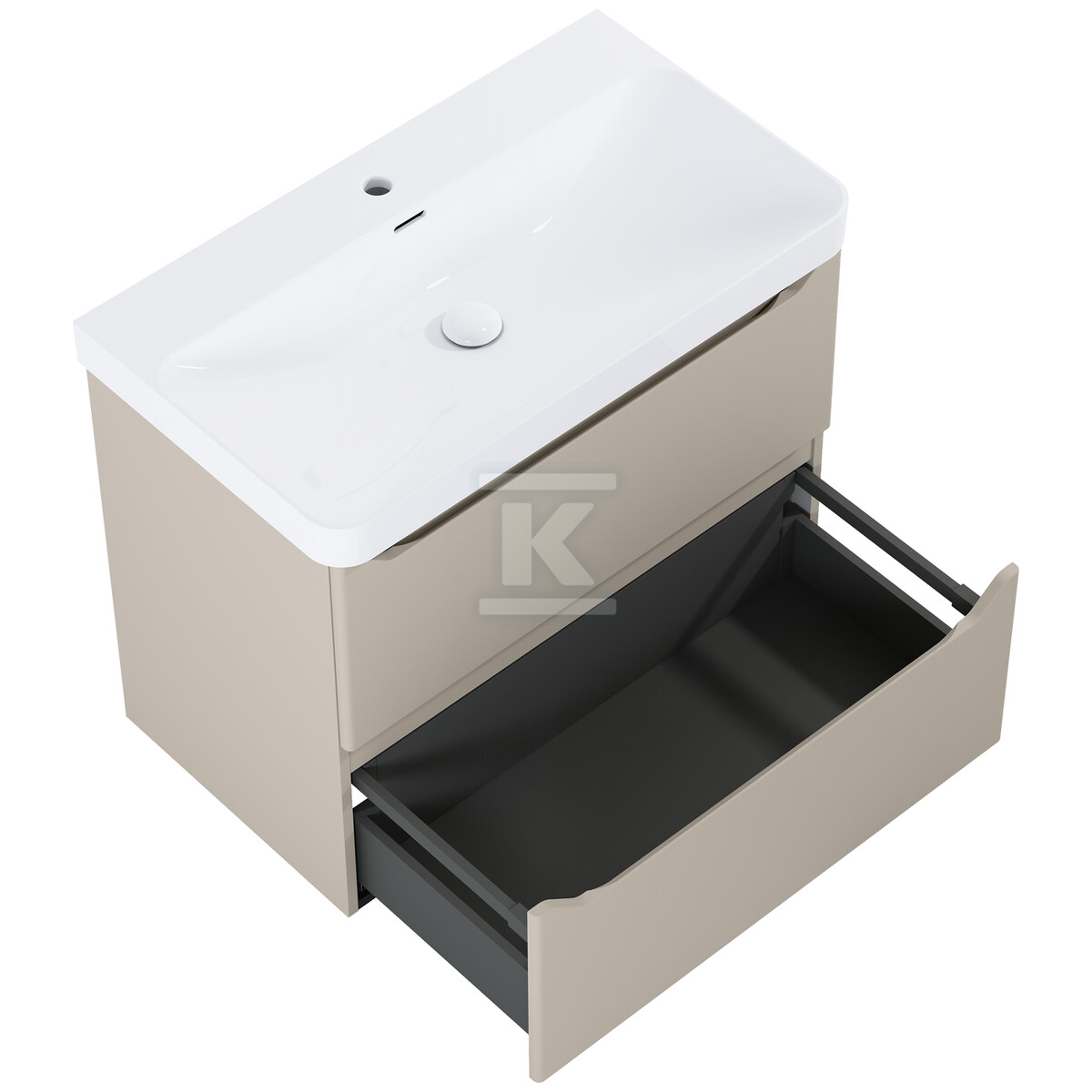Szafka HELO 80 2s fume matt pdw - RE010800207020