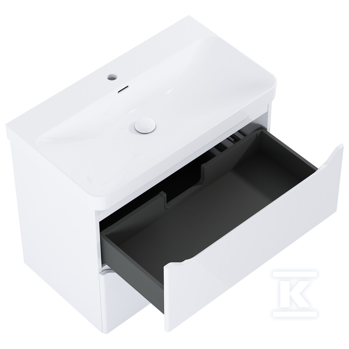 Szafka HELO 80 2s white hg pdw - RE010800208060
