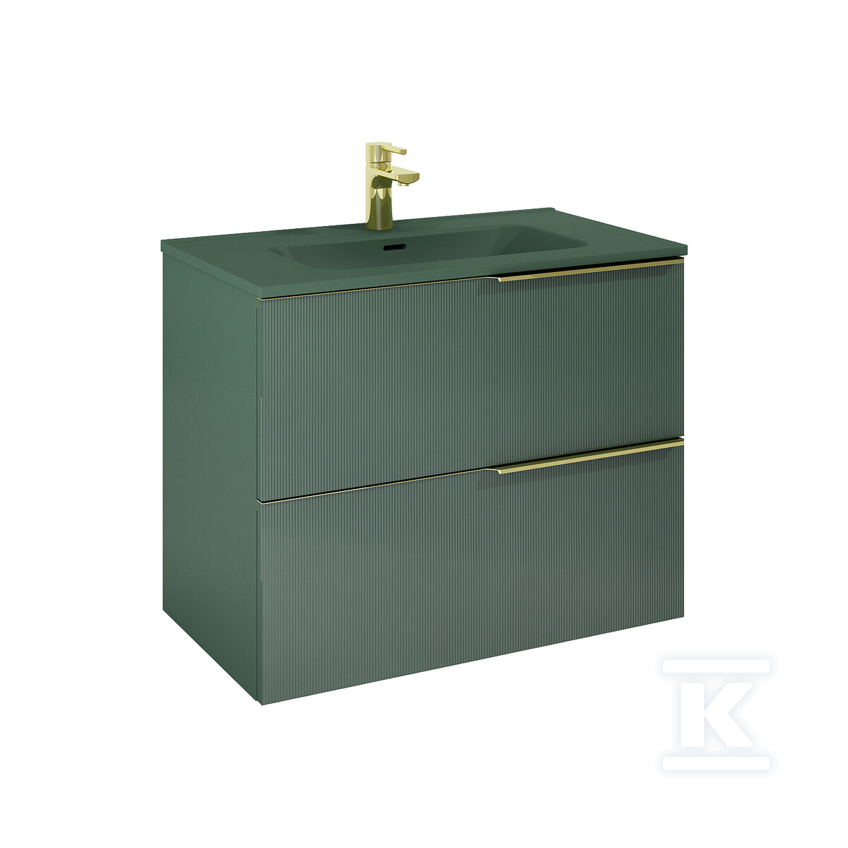 Szafka SOHO 80 2s forest green matt pdw - RE010804047010