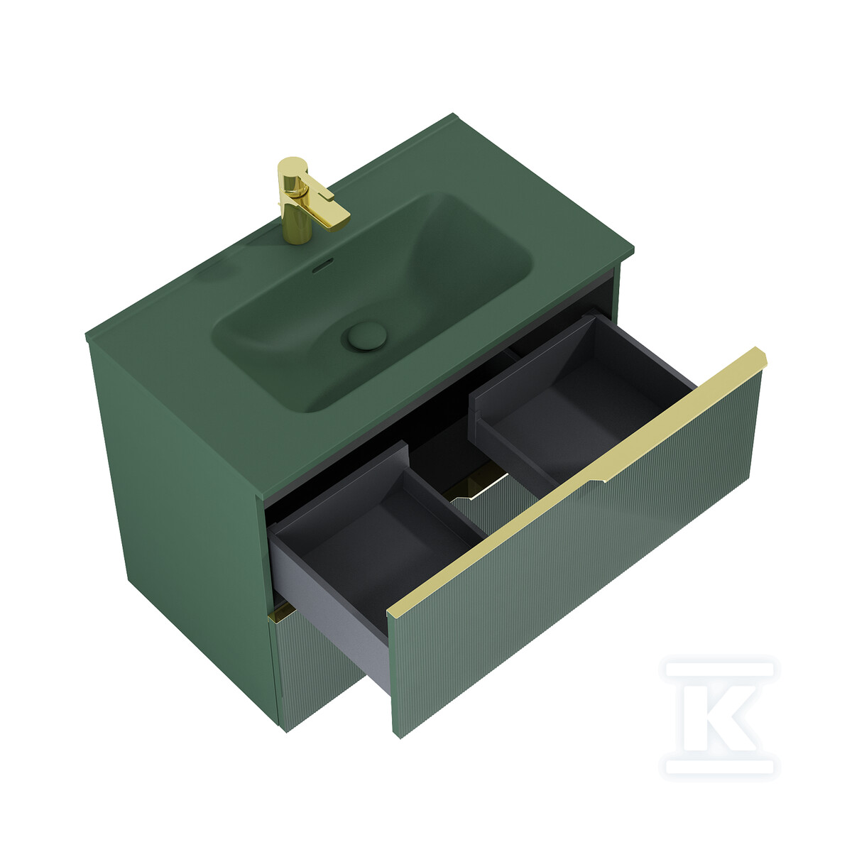 Szafka SOHO 80 2s forest green matt pdw - RE010804047010