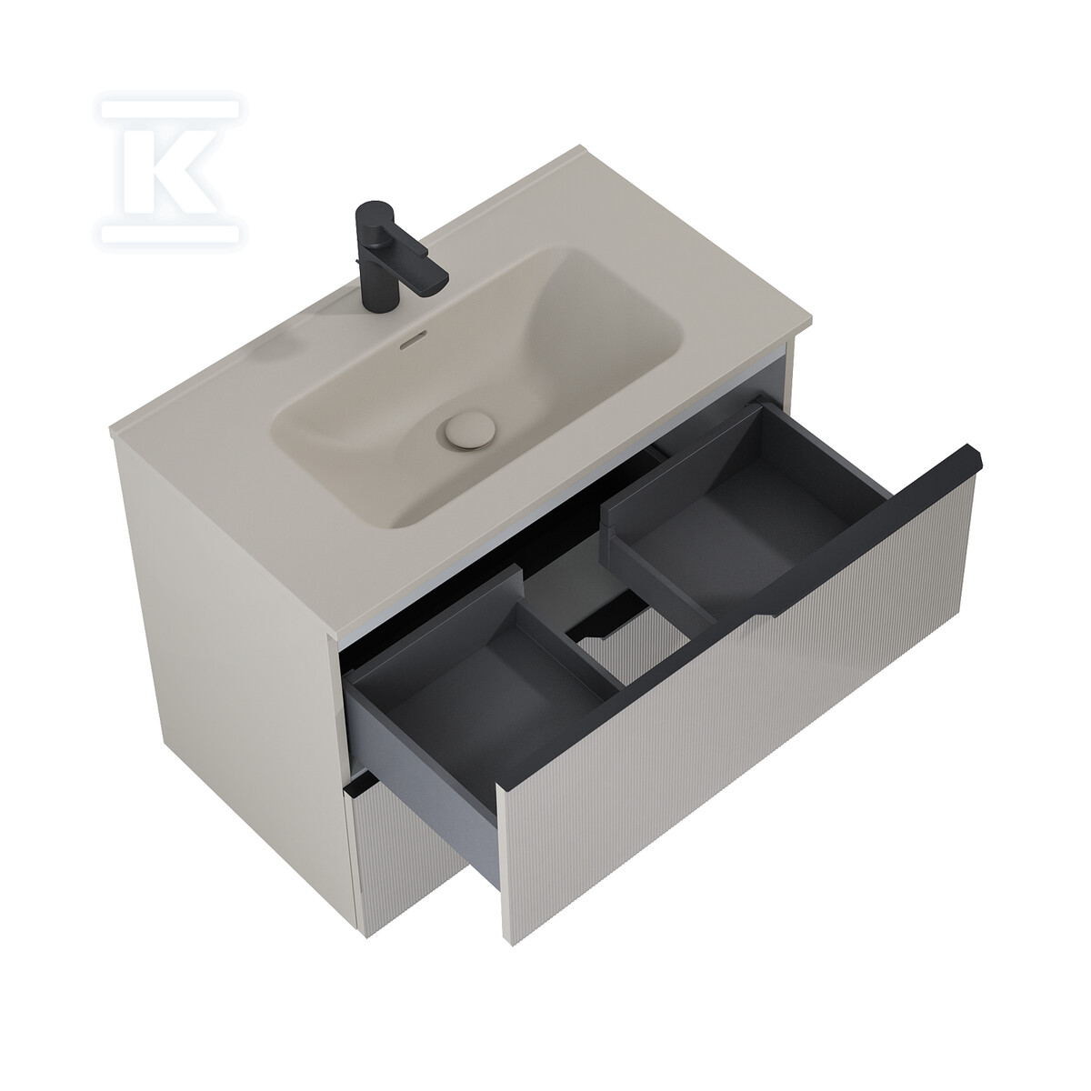 Szafka SOHO 80 2s fume matt pdw - RE010804047020