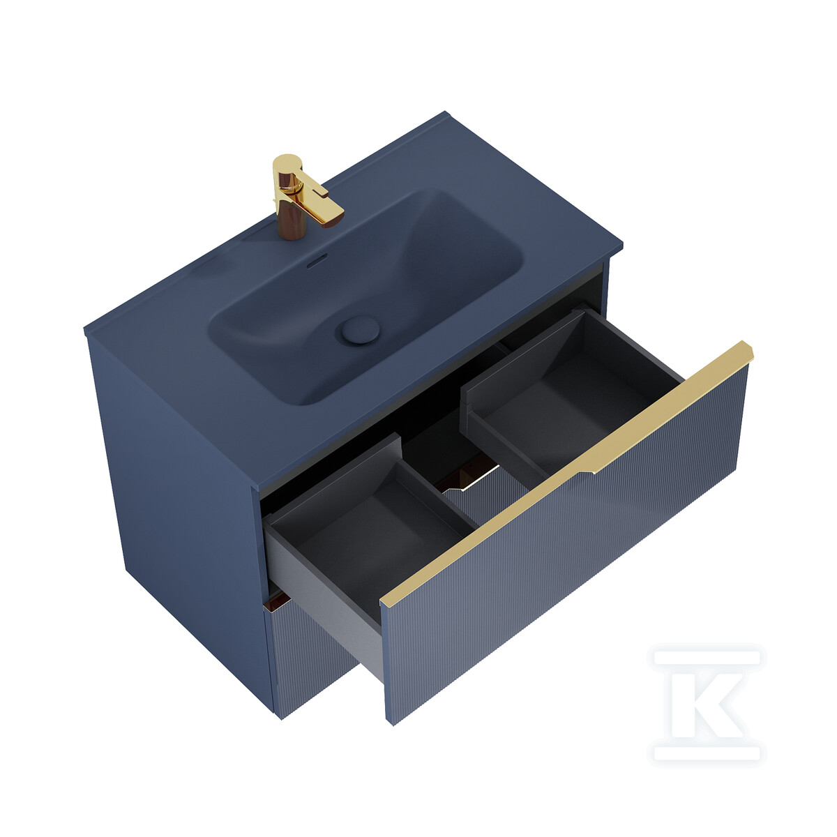 Szafka SOHO 80 2s navy blue matt pdw - RE010804047030