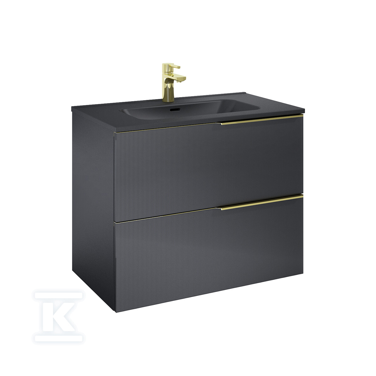 Szafka SOHO 80 2s black matt pdw - RE010804047160