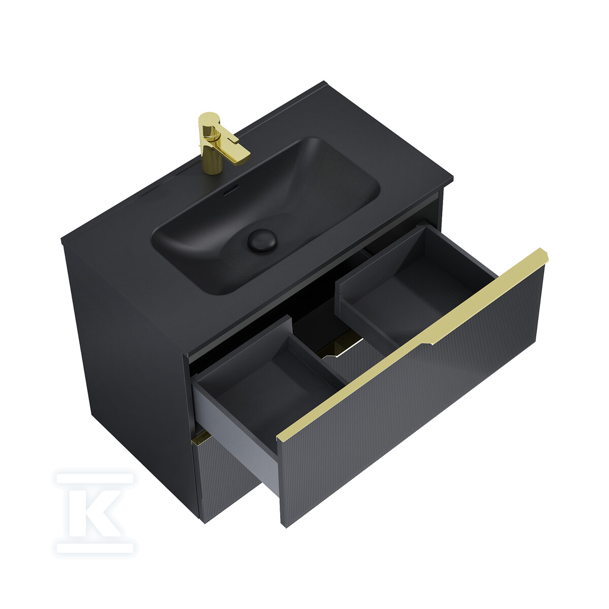 Szafka SOHO 80 2s black matt pdw - RE010804047160