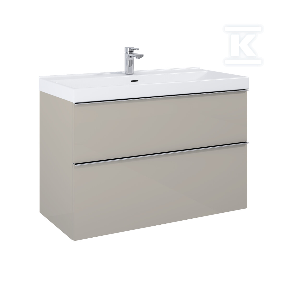 Szafka LOOK 100 2s fume matt pdw - RE011000027020