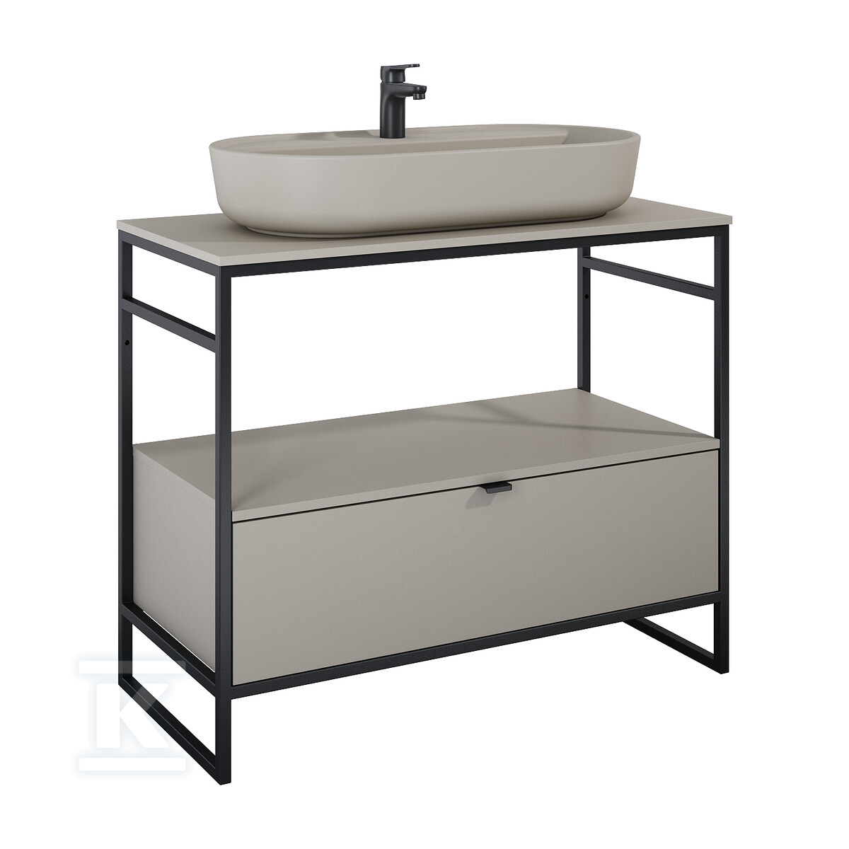 Szafka INDUS 100 1s fume matt do - RE011000077020