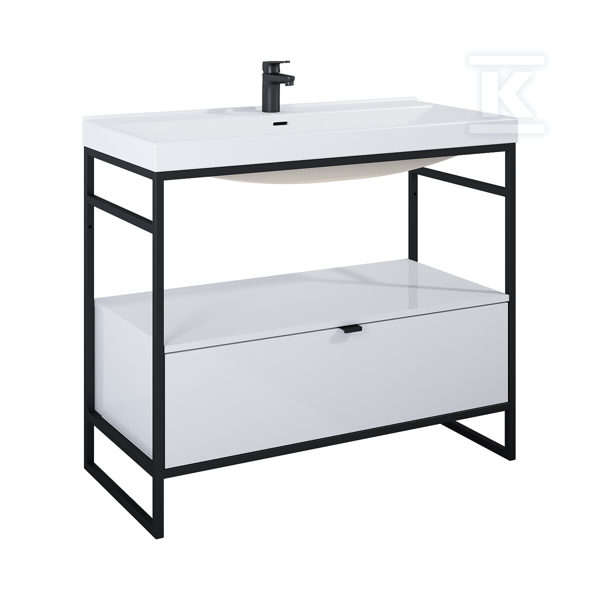 Szafka INDUS 100 1s white hg do stelaża - RE011000078060