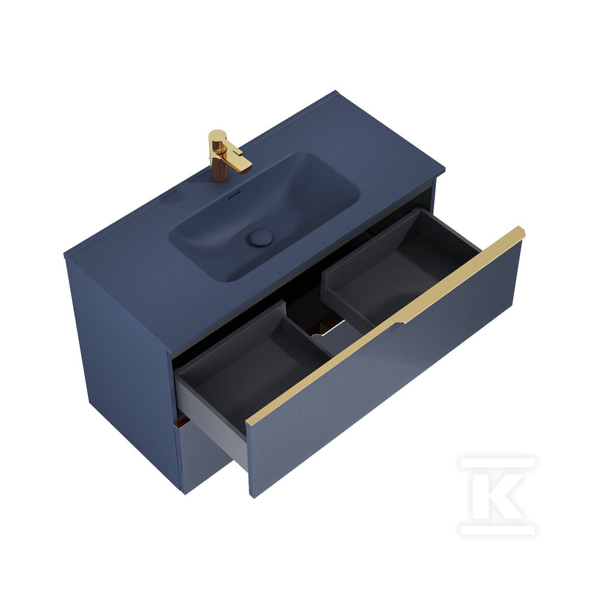 Szafka SOHO 100 2s navy blue matt pdw - RE011004047030