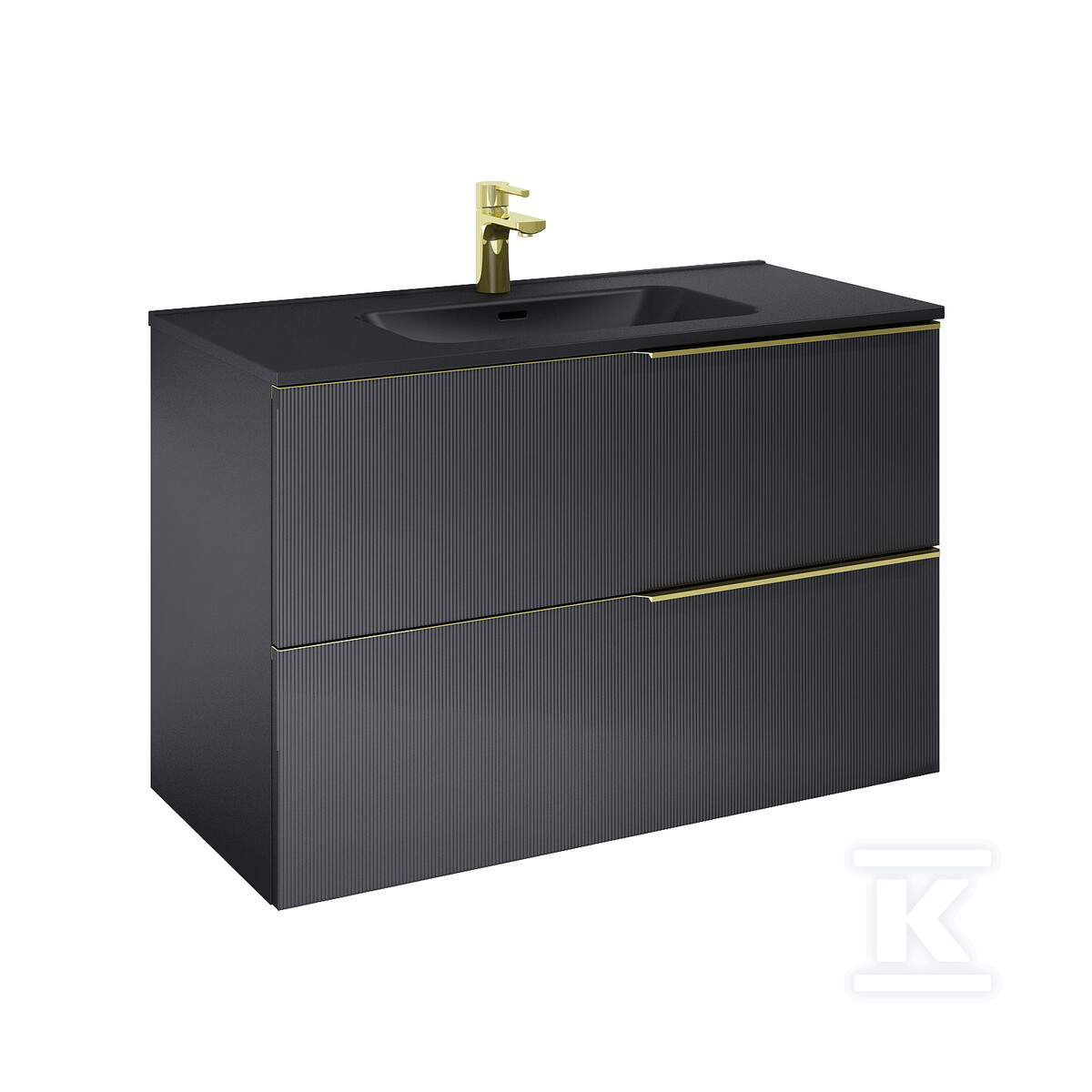 Szafka SOHO 100 2s black matt pdw - RE011004047160