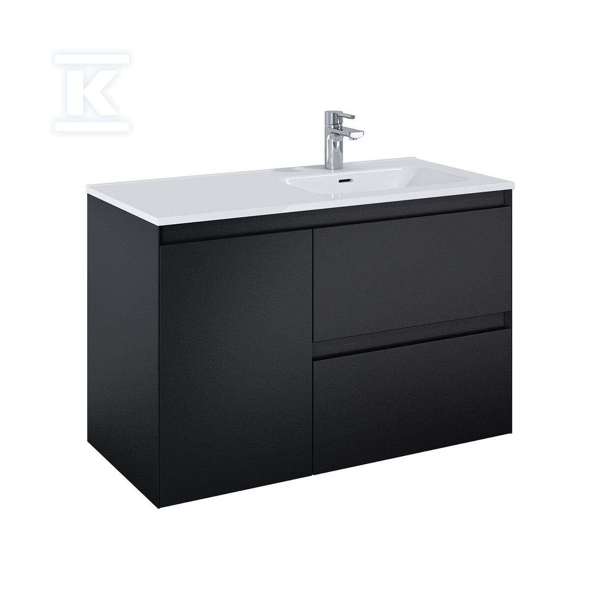 Szafka SPLIT 100 2s p cargo black matt - RE011005057160