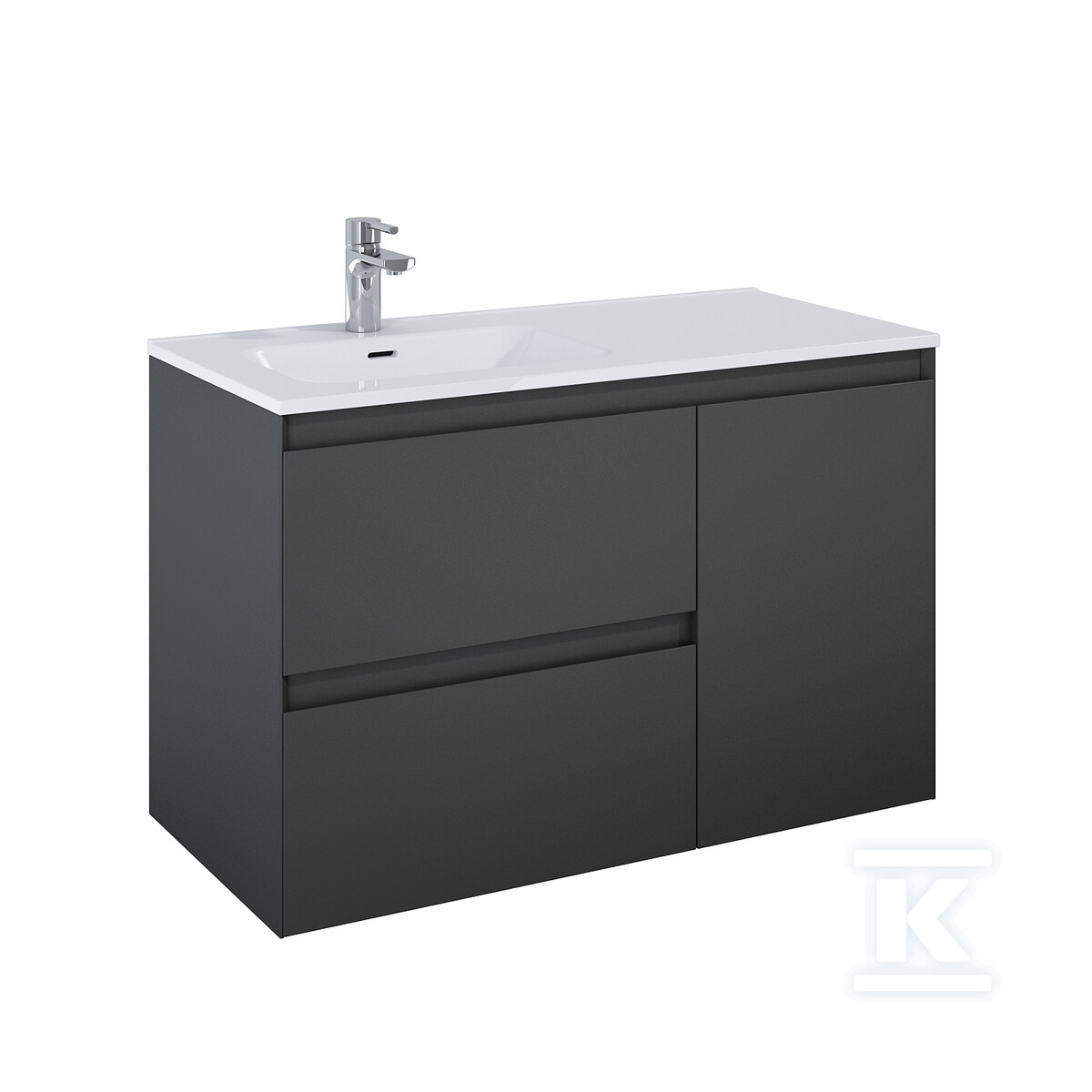 Szafka SPLIT 100 2s l cargo anthracitet - RE011006056010