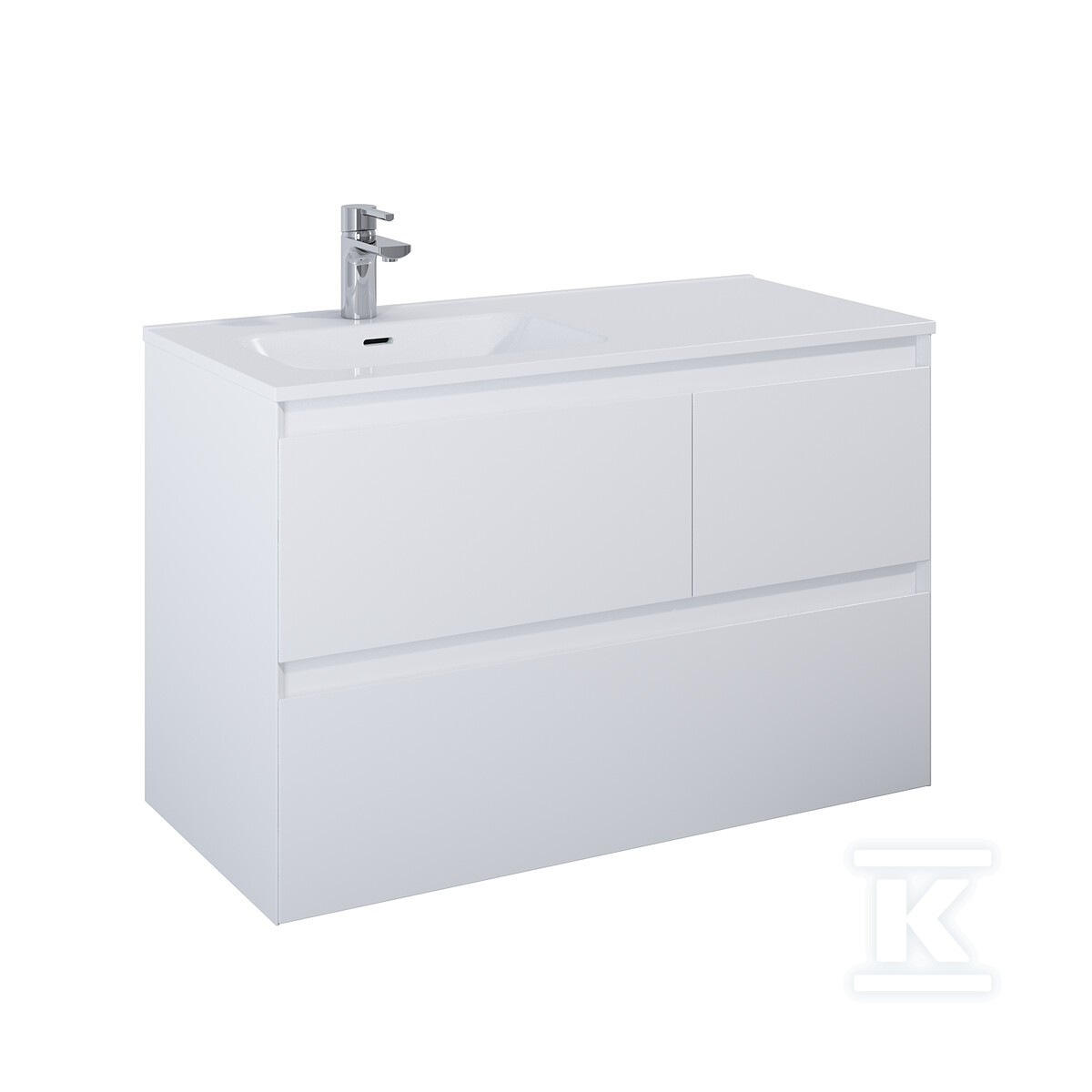Szafka SPLIT 100 3s l white matt pdw - RE011006155290