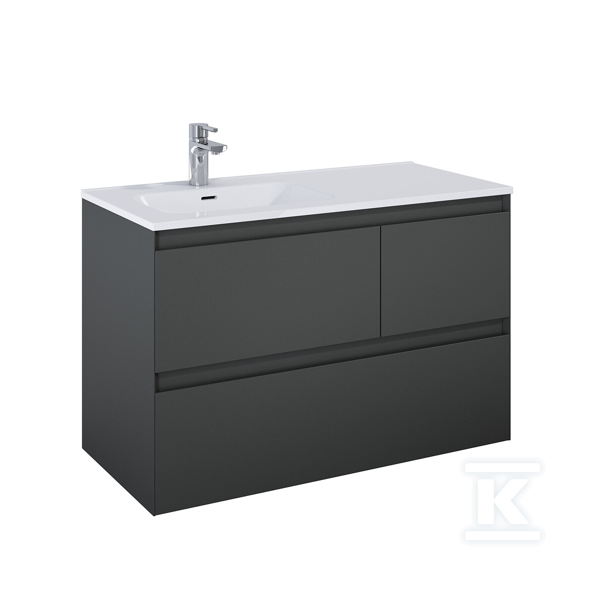 Szafka SPLIT 100 3s l anthracite matt - RE011006156010