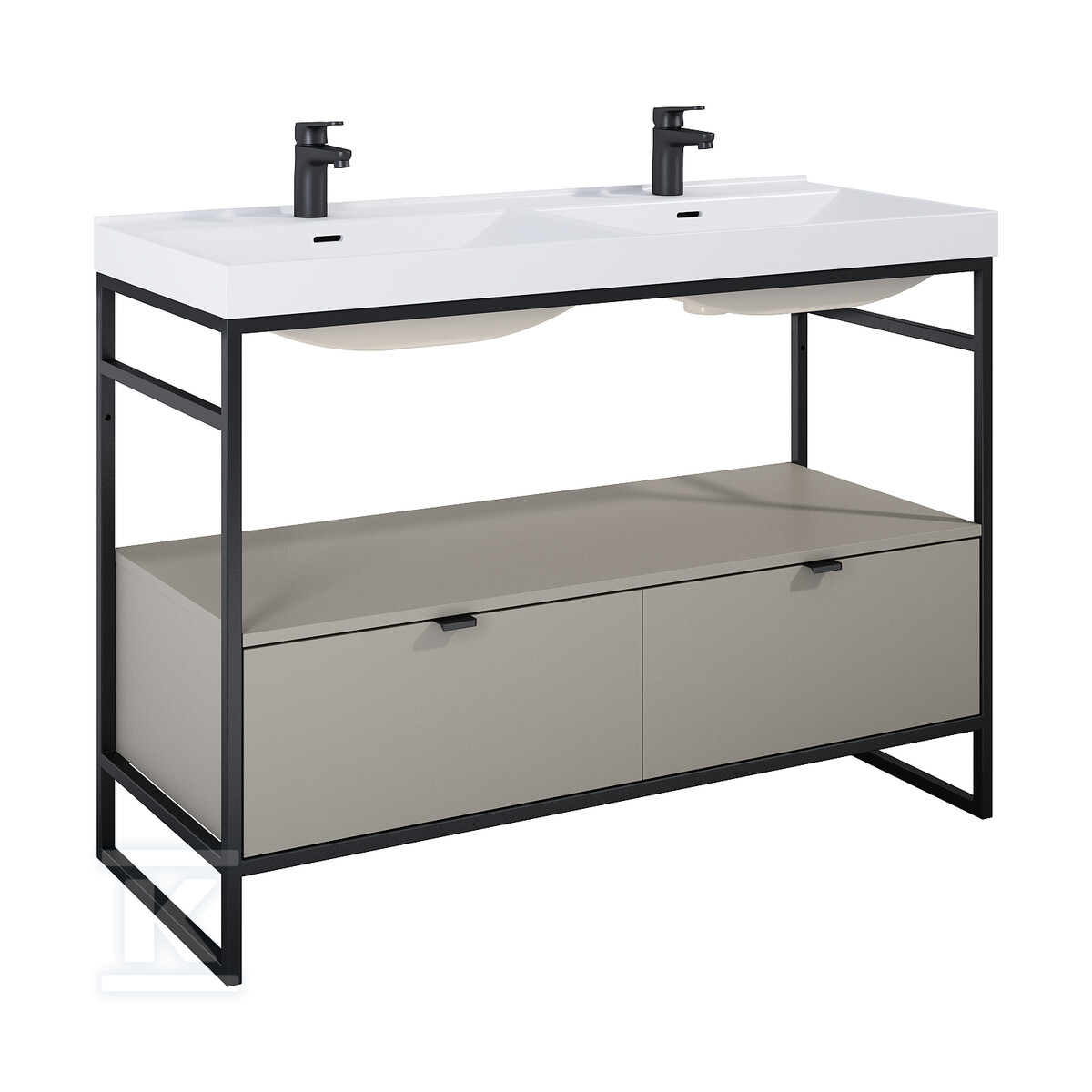 Szafka INDUS 120 2s fume matt do - RE011200077020