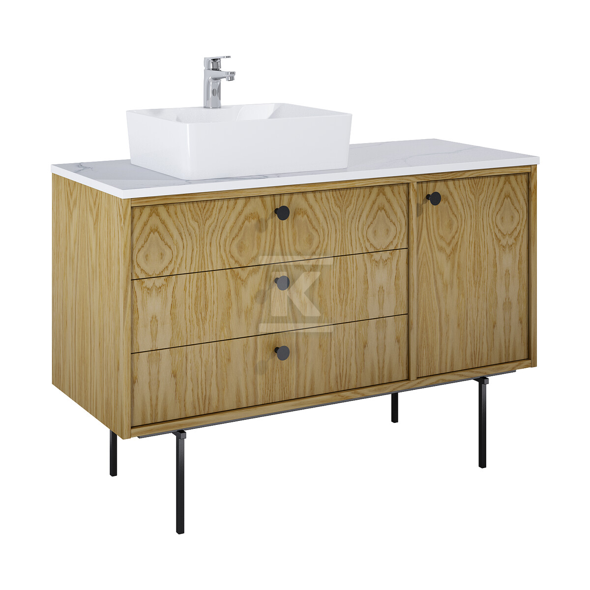 Szafka LEGACY 120 3s 1d l dąb naturalny - RE011200096690