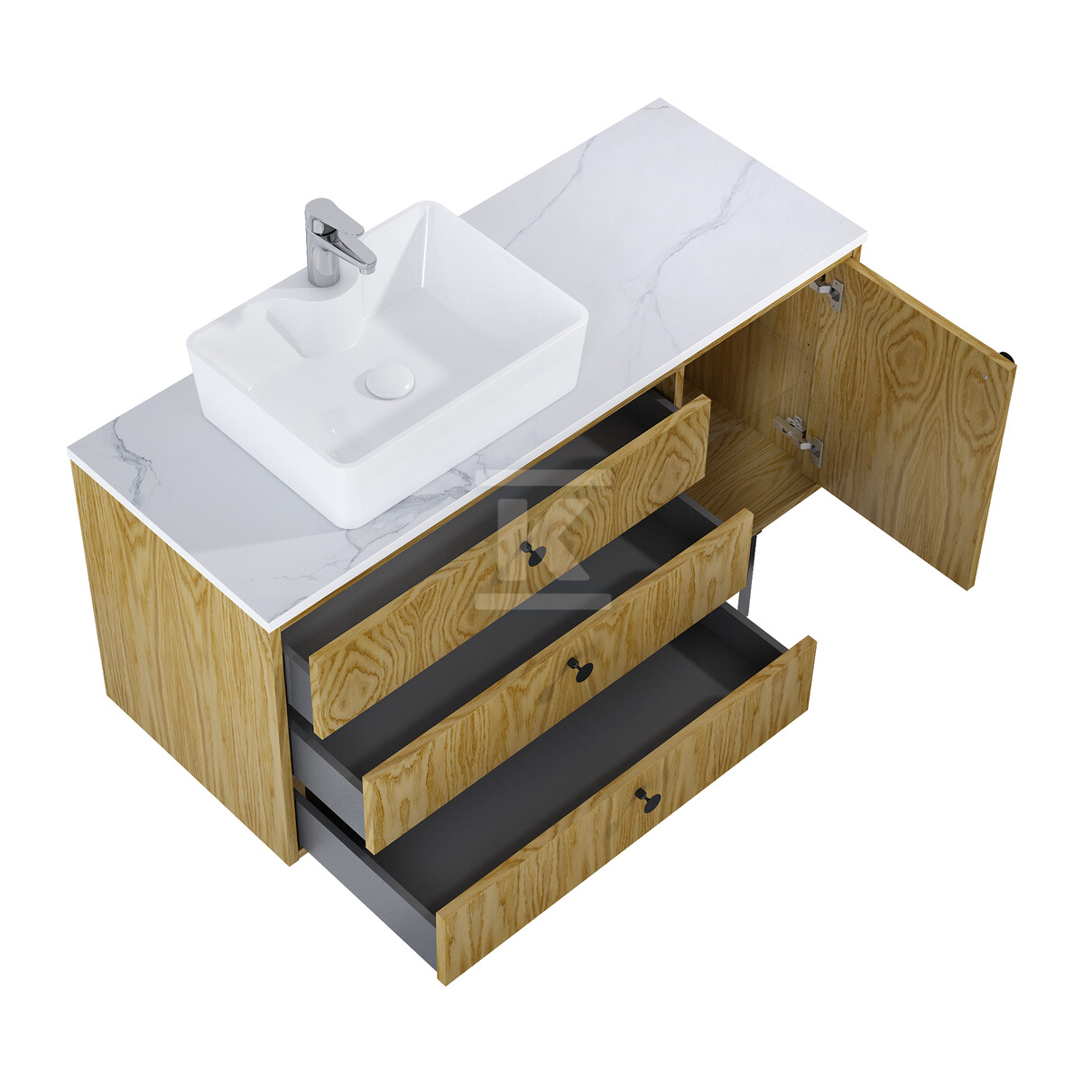 Szafka LEGACY 120 3s 1d l dąb naturalny - RE011200096690