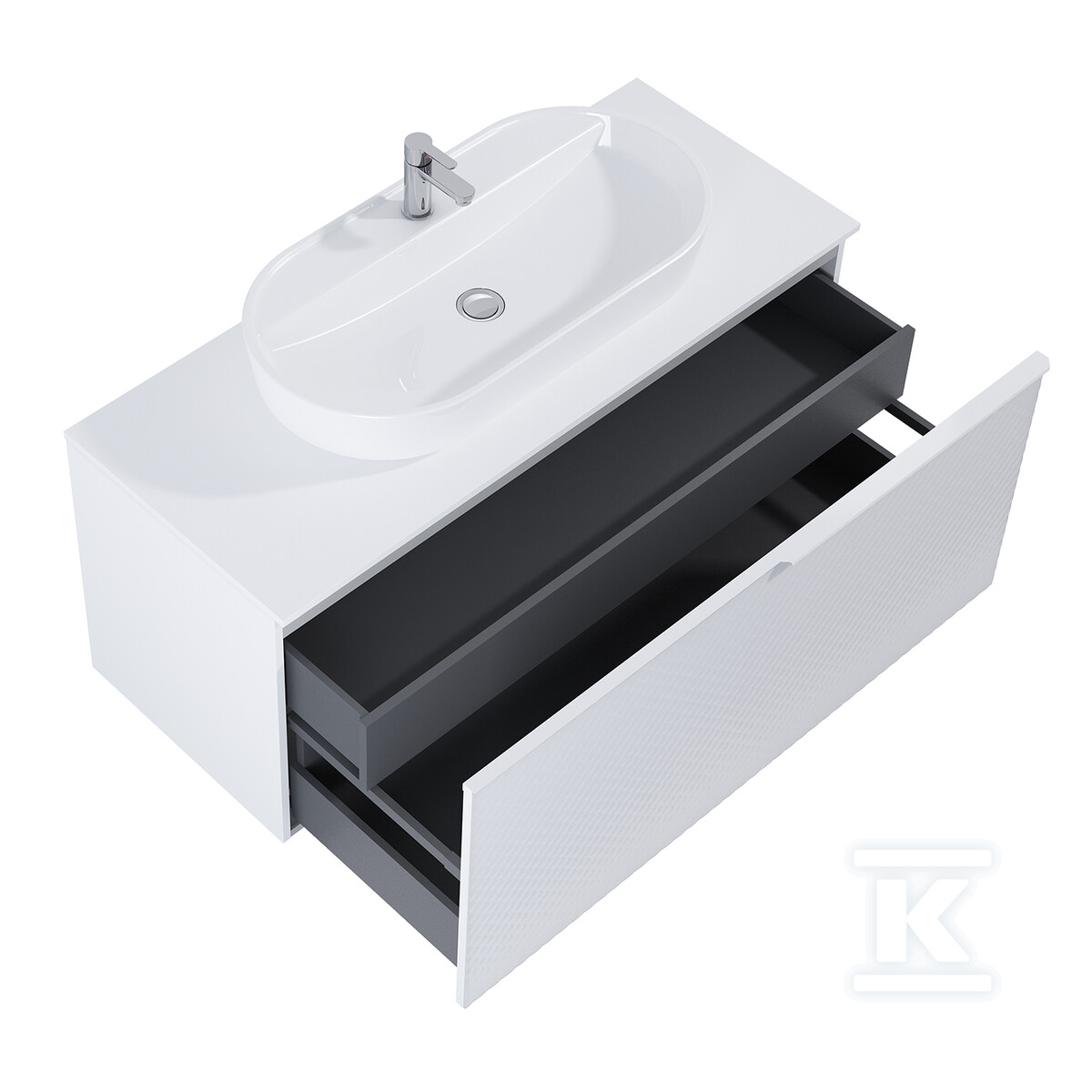 Szafka GLAM 120 1s+1s white matt pdw - RE011200165290