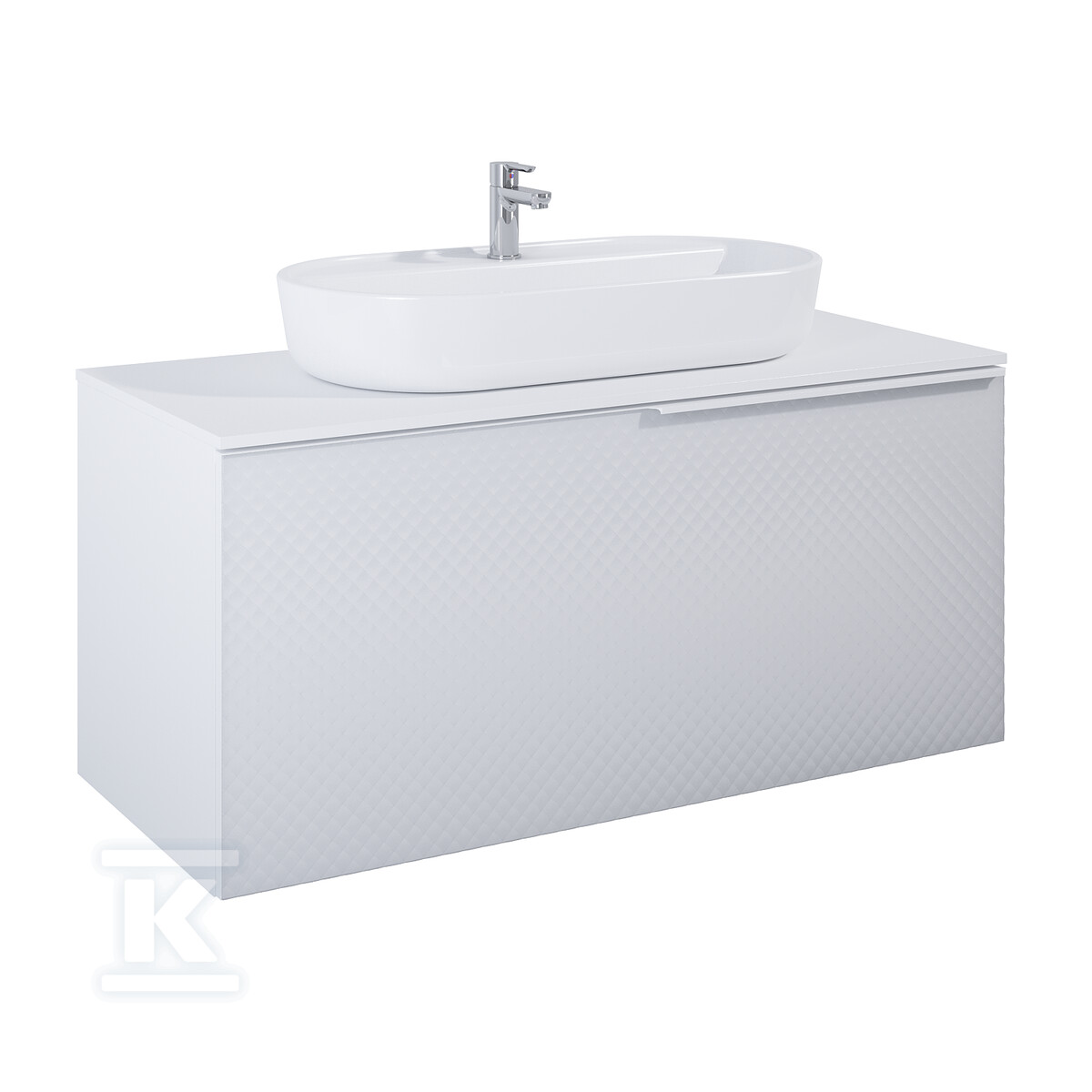 Szafka GLAM 120 1s+1s white matt pdw - RE011200165290