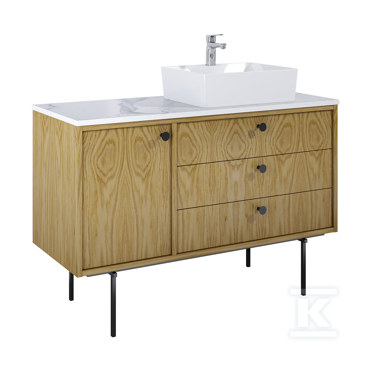 Szafka LEGACY 120 3s 1d p dąb naturalny - RE011201096690