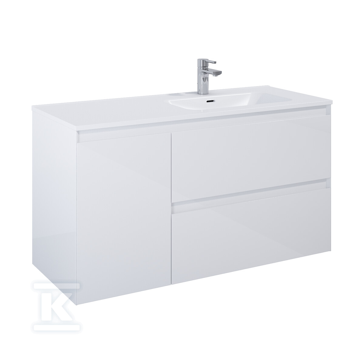 Szafka SPLIT 120 2s p cargo white hg - RE011205258060