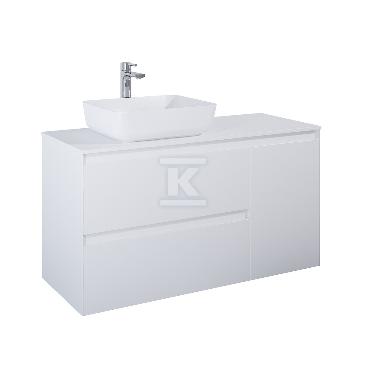 Szafka SPLIT 120 2s l cargo white matt - RE011206255290