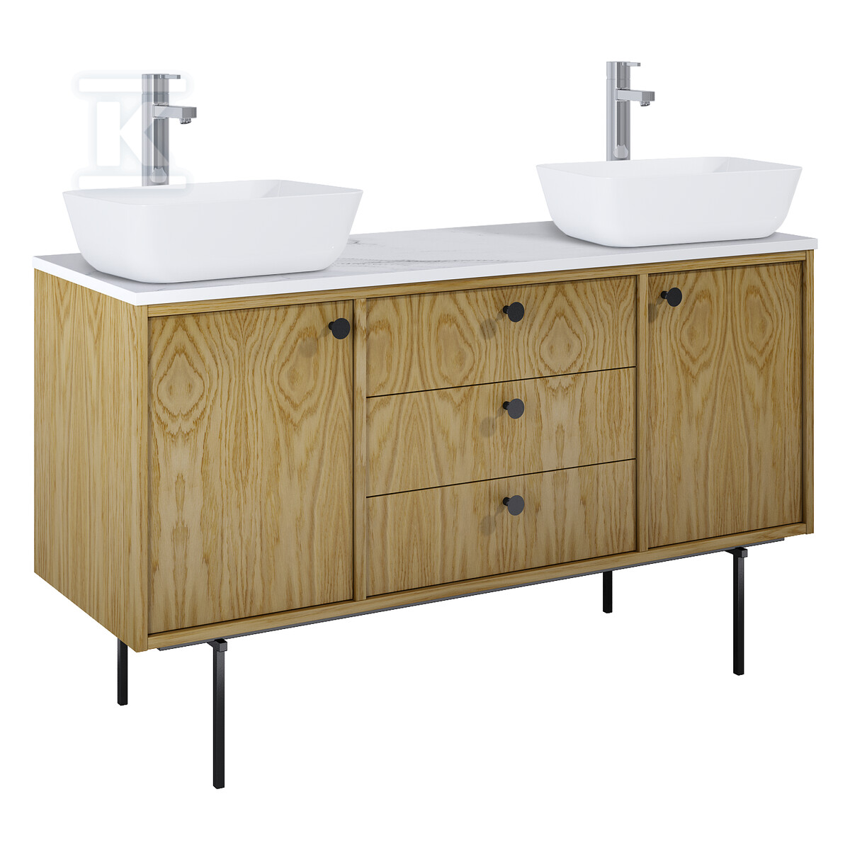 Szafka LEGACY 140 3s 2d dąb naturalny - RE011401096690