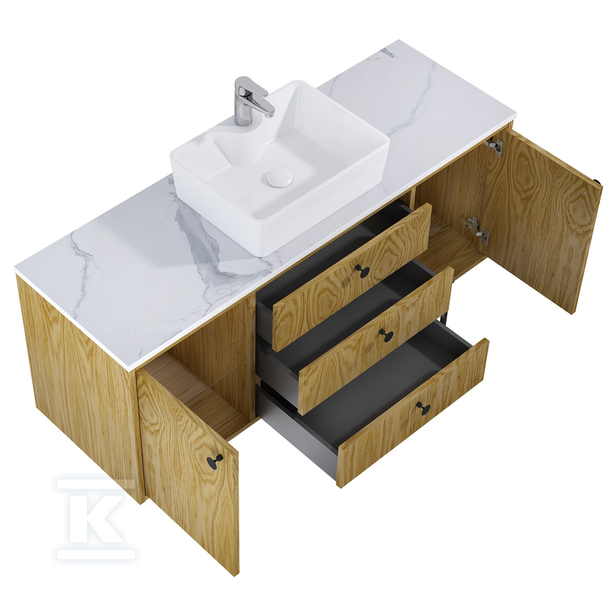 Szafka LEGACY 140 3s 2d dąb naturalny - RE011401096690