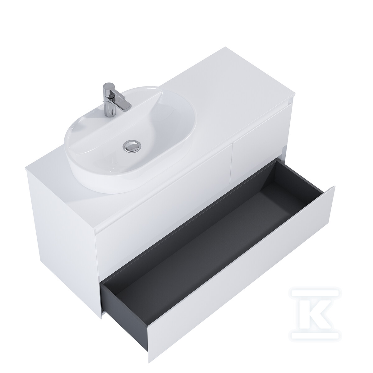 Szafka SPLIT 120 3s l white matt pdw - RE012006155290