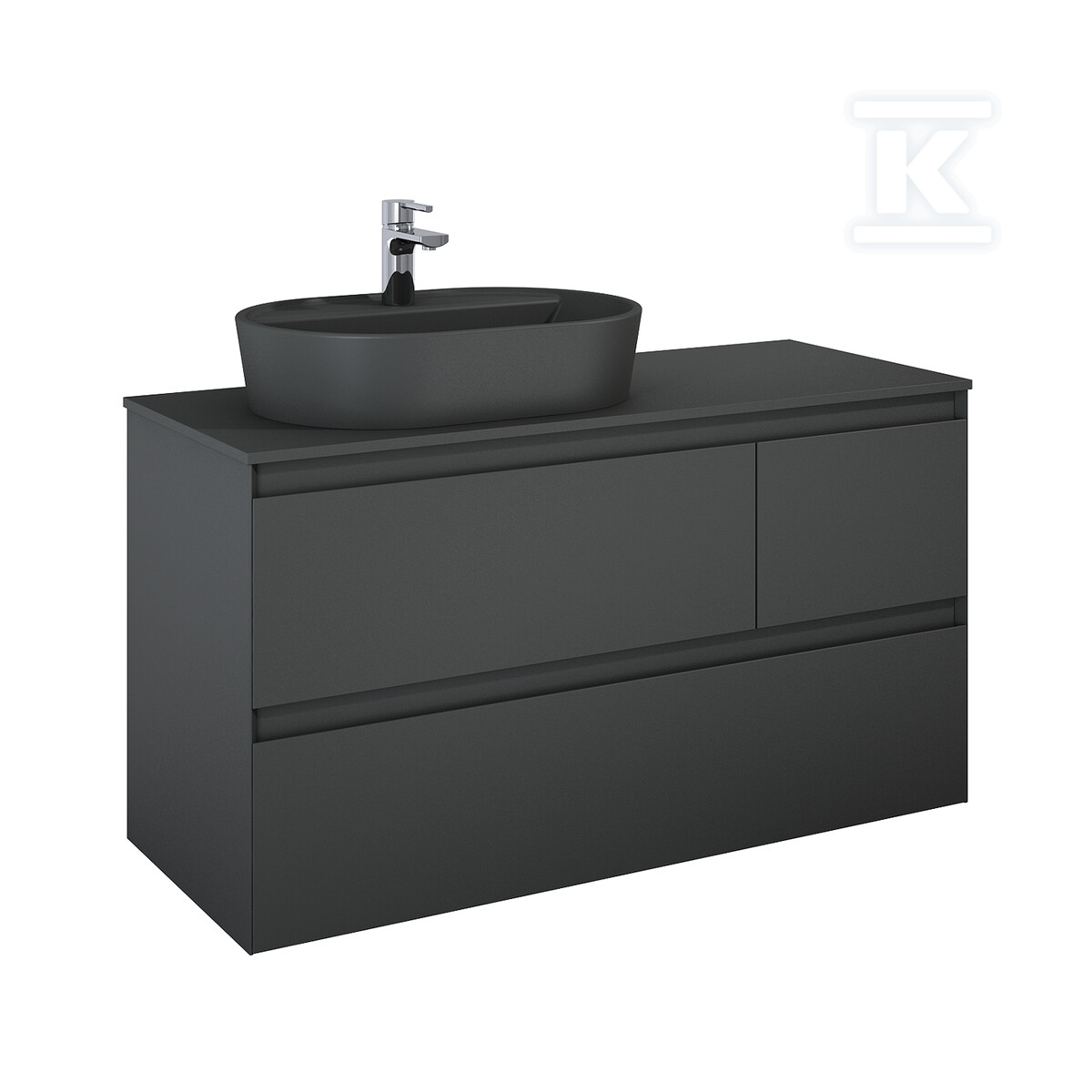 Szafka SPLIT 120 3s l anthracite matt - RE012006156010