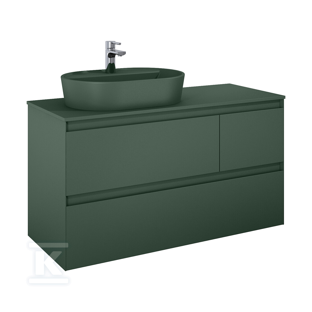 Szafka SPLIT 120 3s l forest green matt - RE012006157010