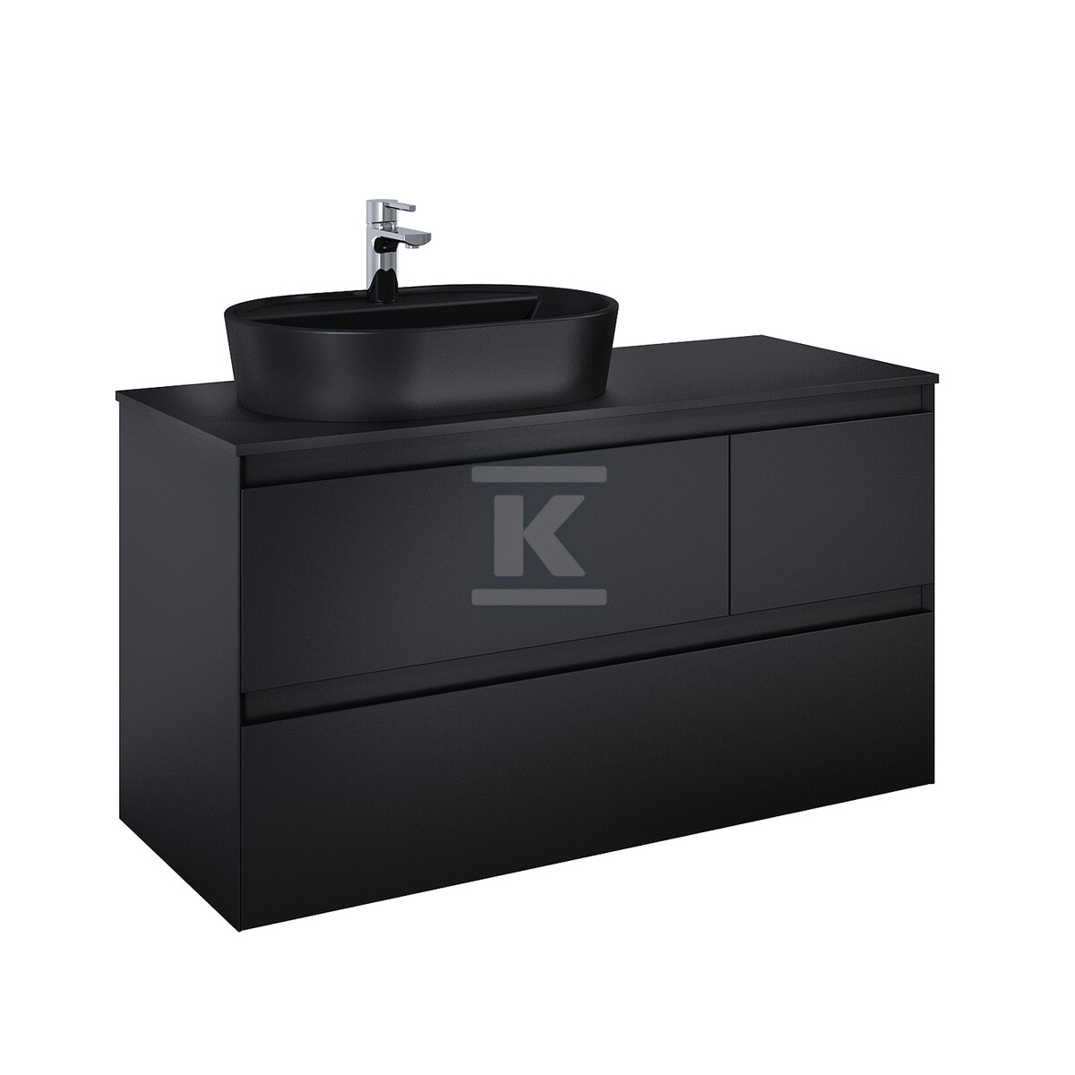 Szafka SPLIT 120 3s l black matt pdw - RE012006157160