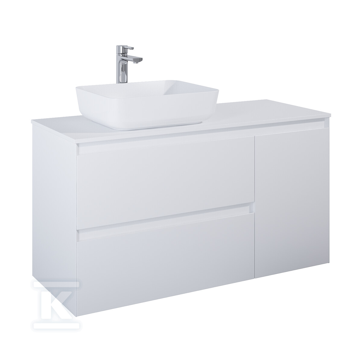 Szafka SPLIT 120 3s l white hg pdw - RE012006158060