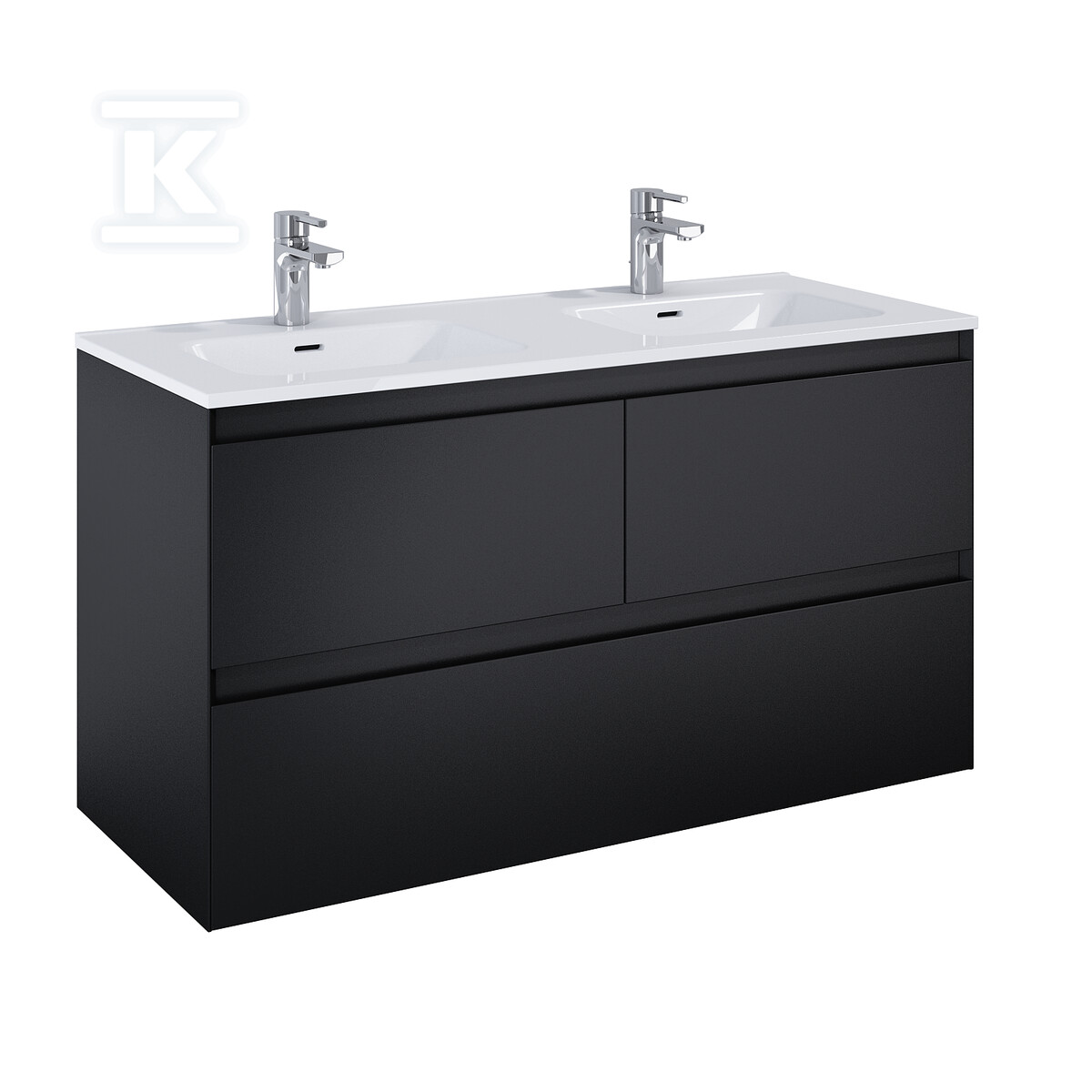 Szafka SPLIT 120 3s black matt pdw - RE012007157160
