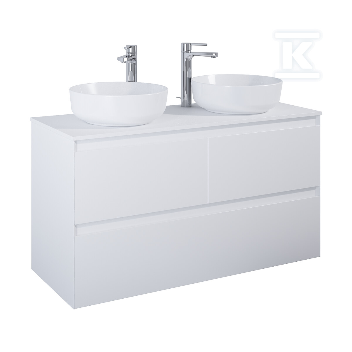 Szafka SPLIT 120 3s white hg pdw - RE012007158060
