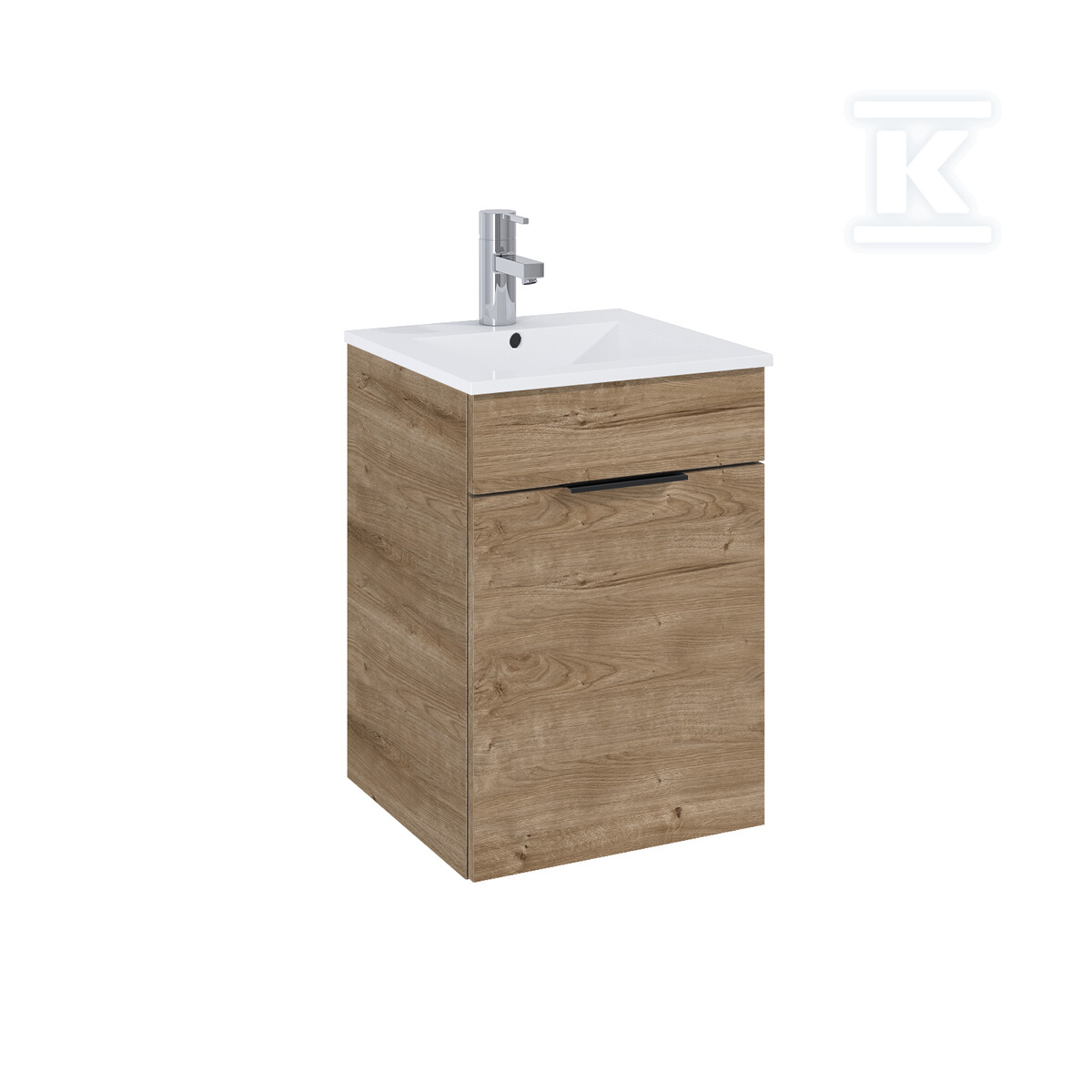 Zestaw z umywalką QUBO PLUS 40 1d dąb - RE020400147050