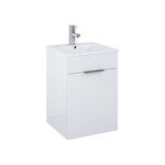 Zestaw z umywalką QUBO PLUS 40 1d white hg pdw