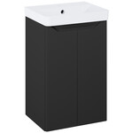 Zestaw szafka z umywalką HELO compact 40 2d black matt pdw