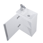 Zestaw szafka z umywalką SPRING 45 1d white hg pdw
