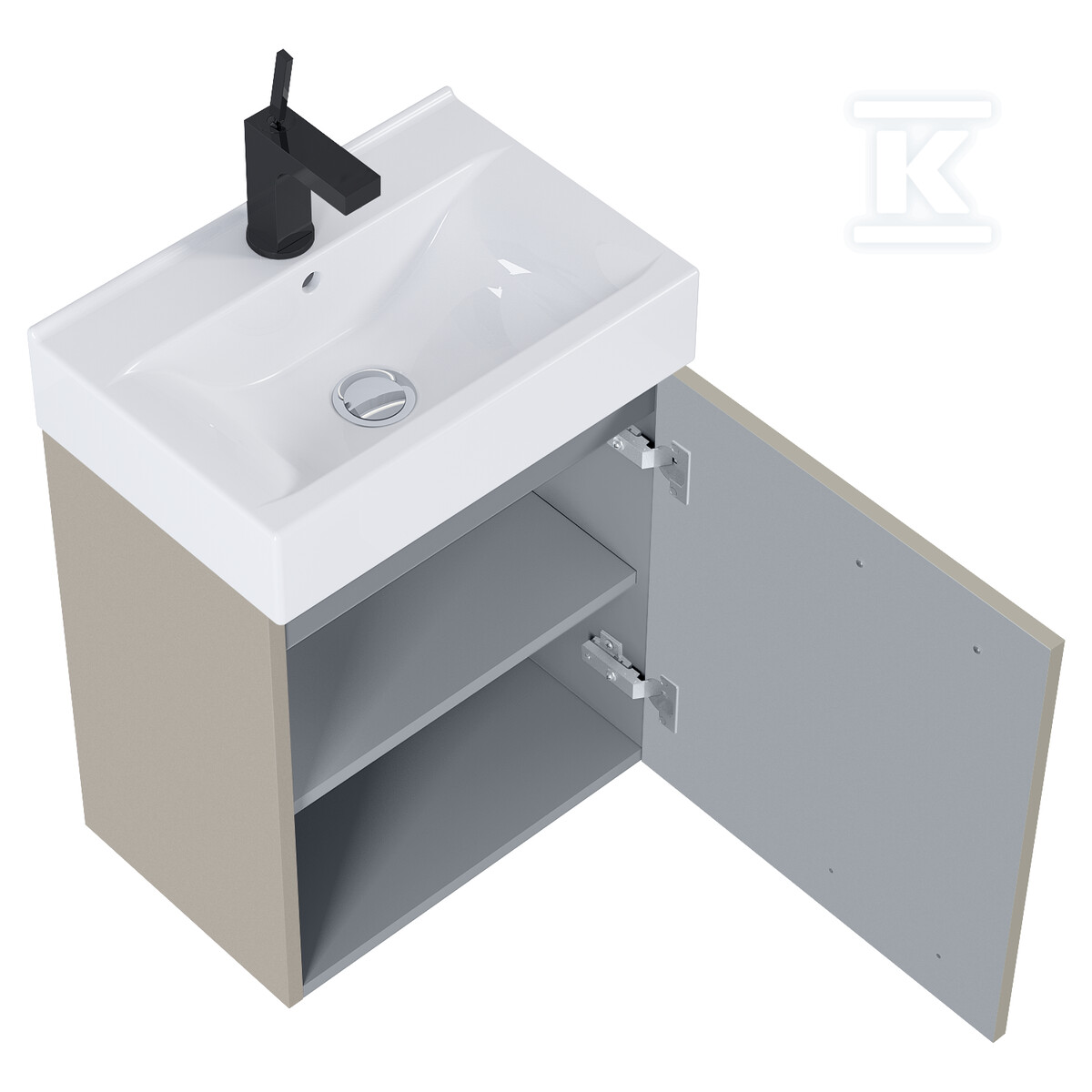 Zestaw szafka z umywalką TINY 45 1d - RE020451167020