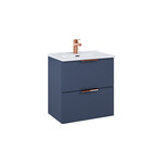 Zestaw szafka z umywalką STREET PLUS 50 2s navy blue matt pdw