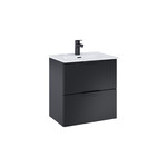 Zestaw szafka z umywalką STREET PLUS 50 2s black matt pdw