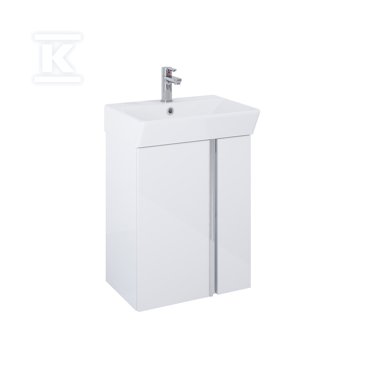 Zestaw z umywalką SKYE 50 2d white hg - RE020500128060