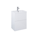 Zestaw szafka z umywalką KIDO 50 2s white hg podwójna