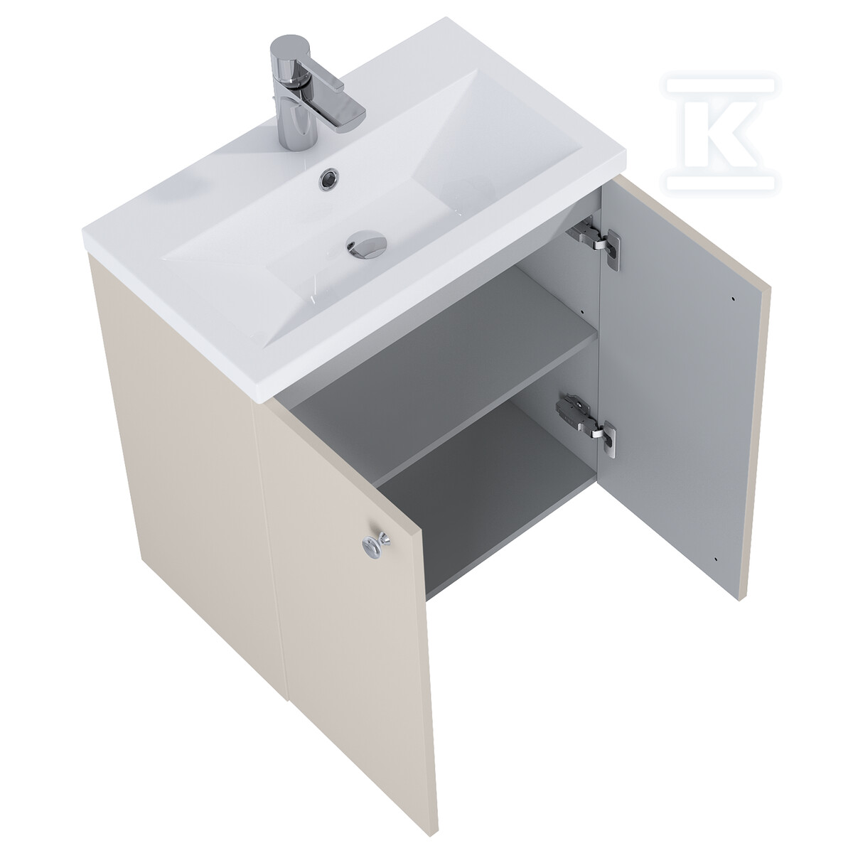 Zestaw szafka z umywalką KIDO 60 2d - RE020600117020