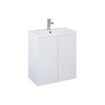 Zestaw szafka z umywalką KIDO 60 2d white hg podwójna